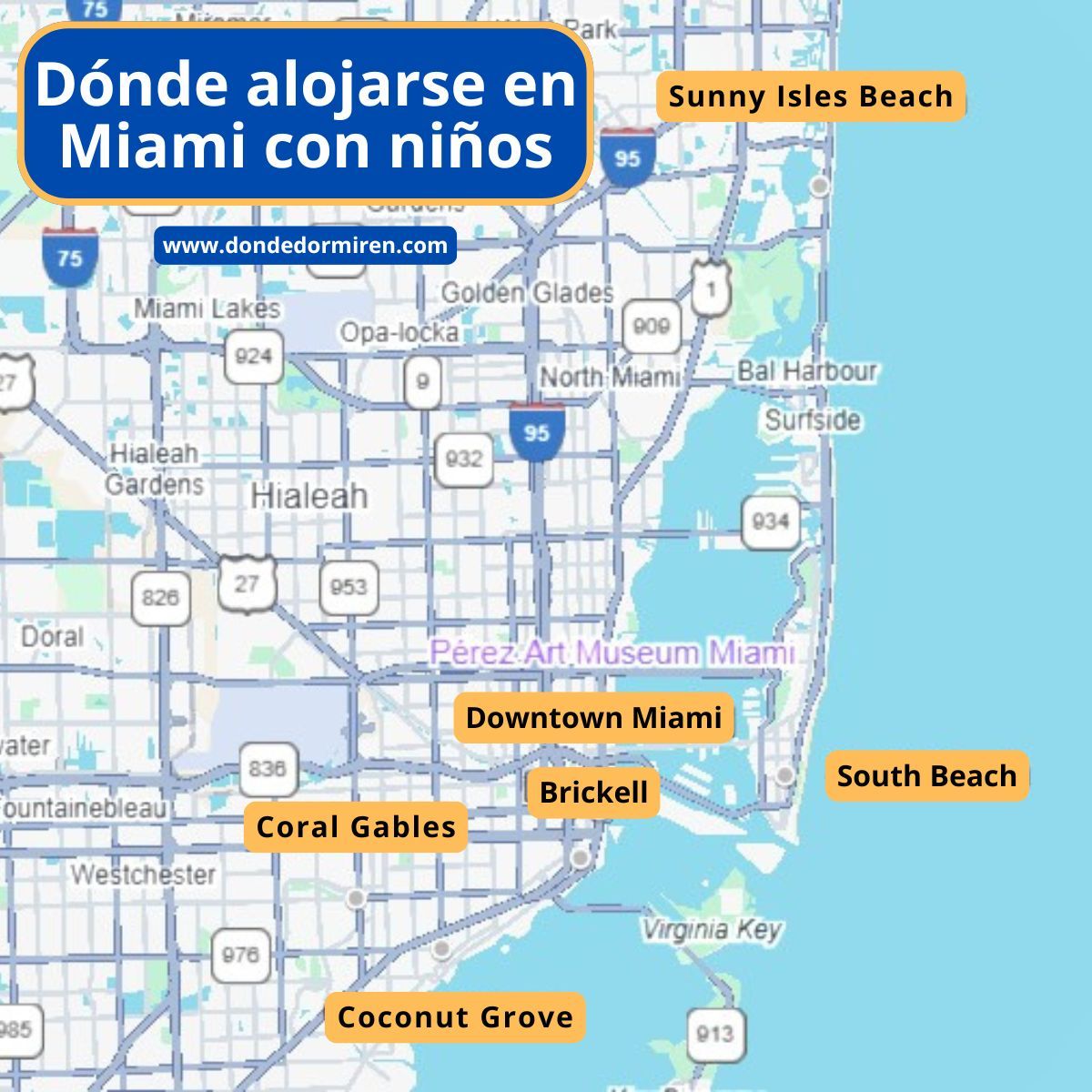 Dónde alojarse en Miami con NIÑOS: Hoteles familiares