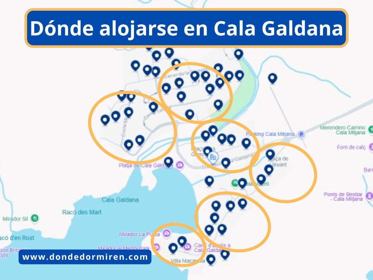 Dónde alojarse en Cala Galdana, Menorca: Mejores zonas y hoteles