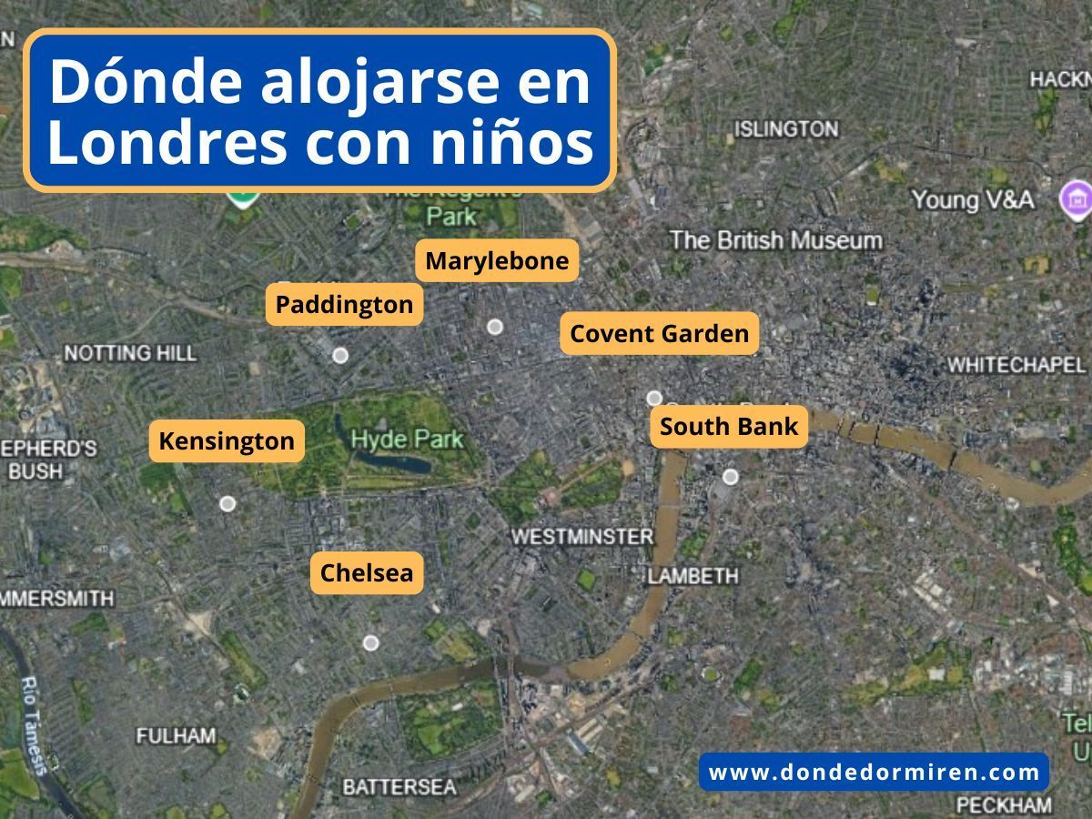 Dónde alojarse en Londres con NIÑOS: Mejores hoteles familiares
