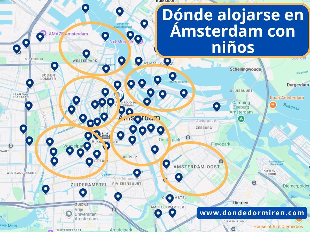 Dónde alojarse en Ámsterdam con niños: Mejores zonas y hoteles familiares