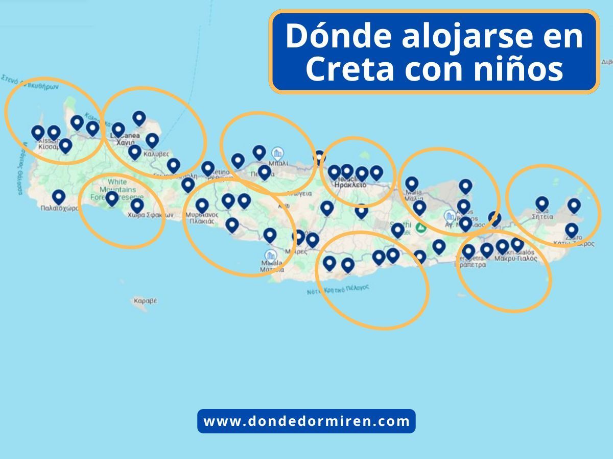 Dónde alojarse en Creta con NIÑOS: Mejores zonas y Hoteles familiares