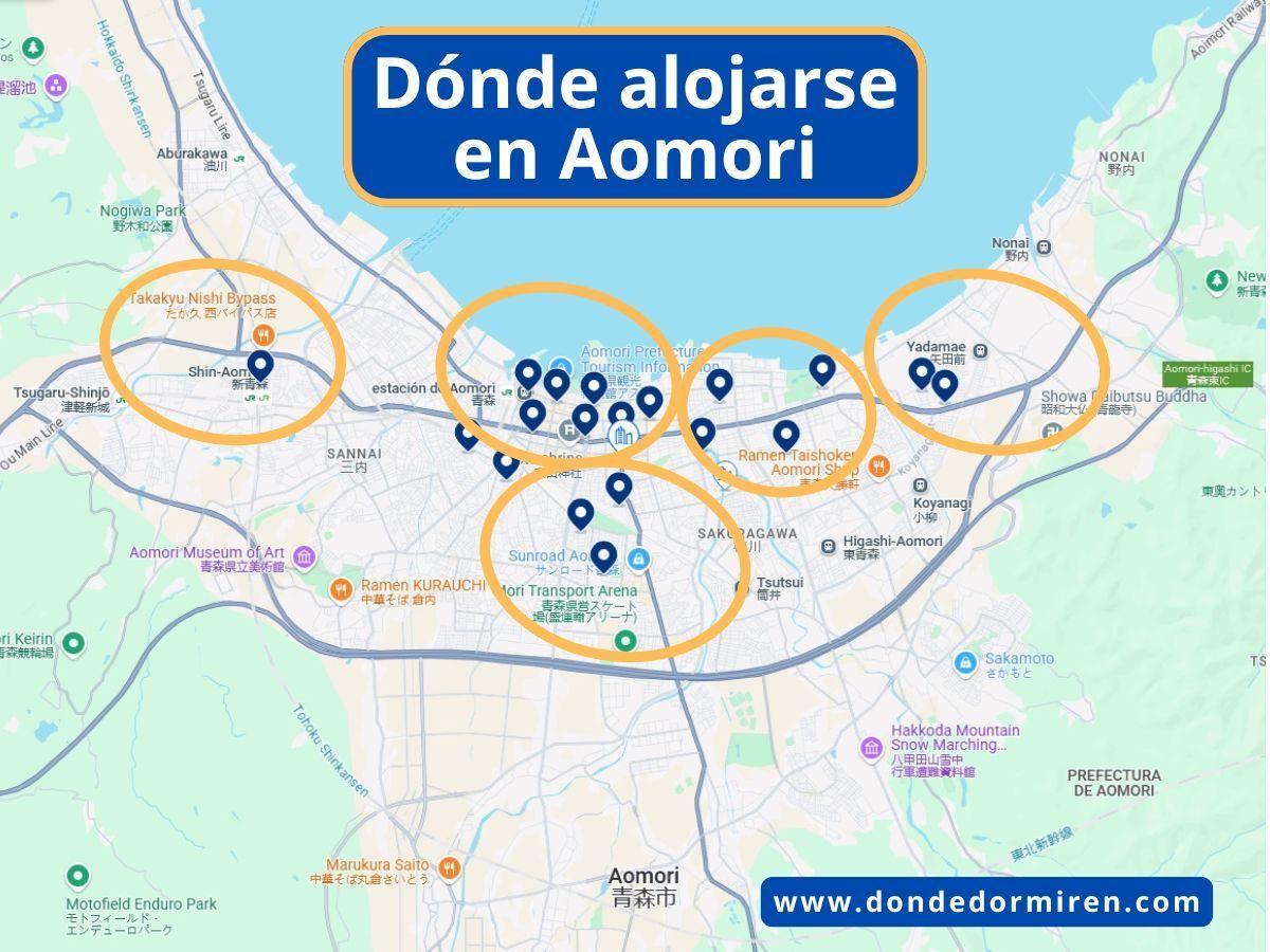 Dónde alojarse en Aomori: Mejores zonas y hoteles recomendados