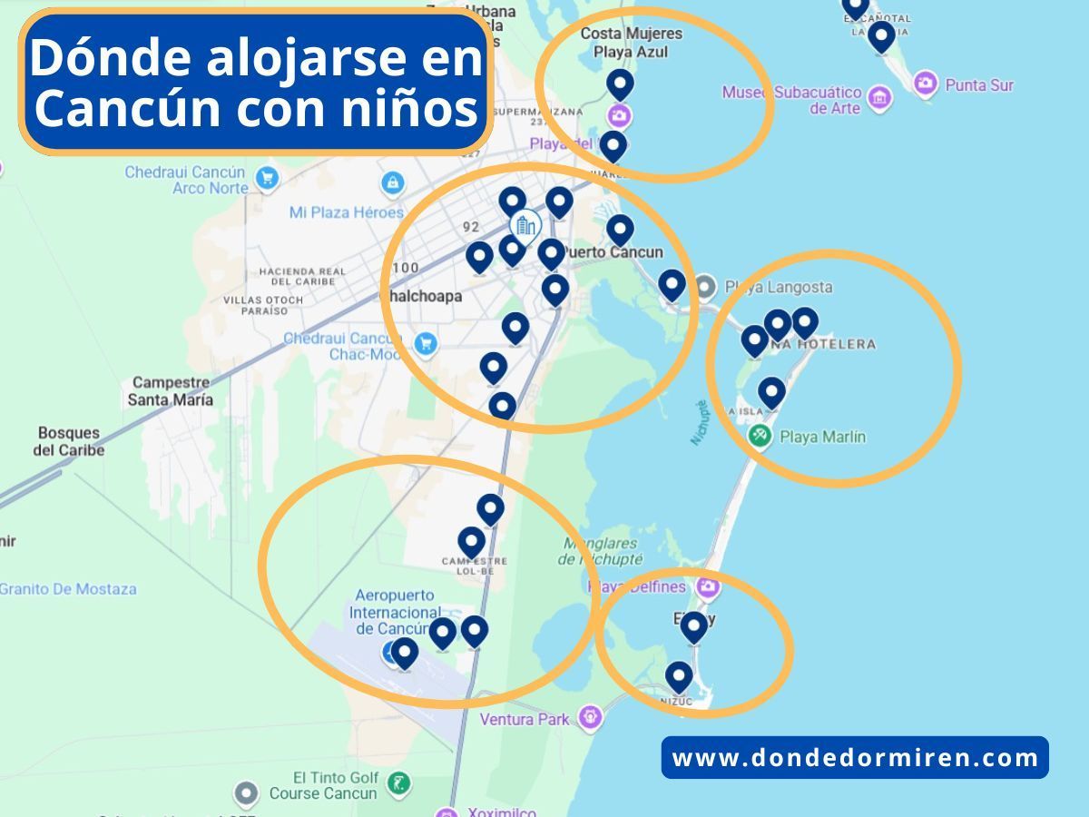 Cancún con niños: dónde alojarse, mejores zonas y hoteles familiares