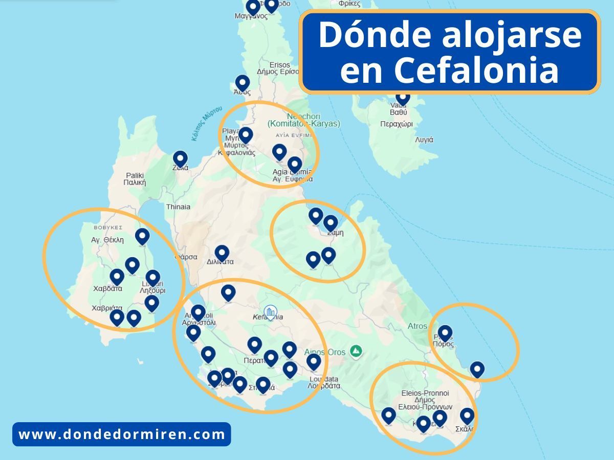 Dónde alojarse en Cefalonia: Mejores zonas y hoteles