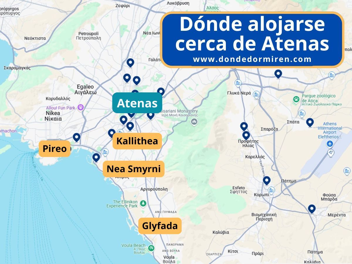Dónde alojarse CERCA de Atenas: 5 pueblos alrededores