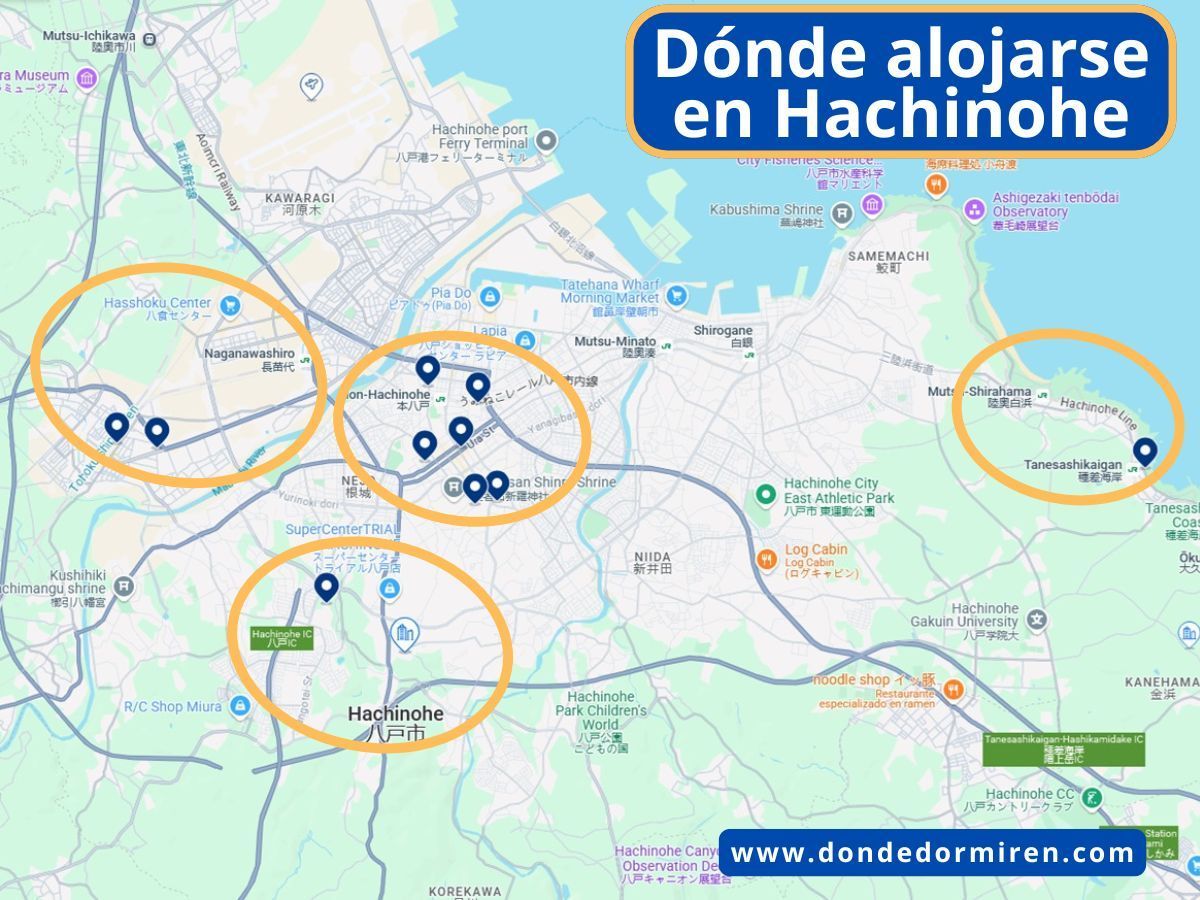 Dónde alojarse en Hachinohe, Japón: mejores zonas y alojamientos