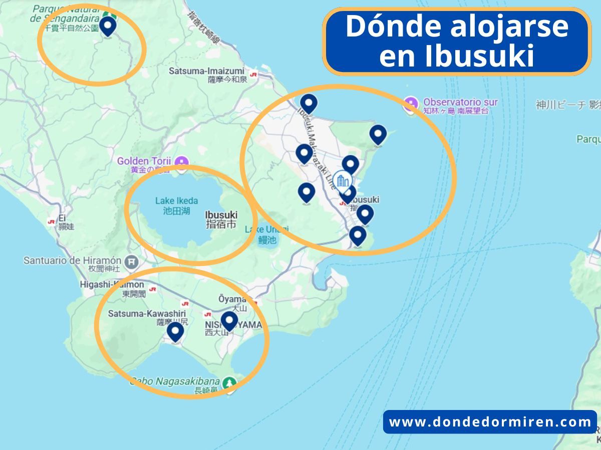 Dónde alojarse en Ibusuki: mejores zonas y hoteles