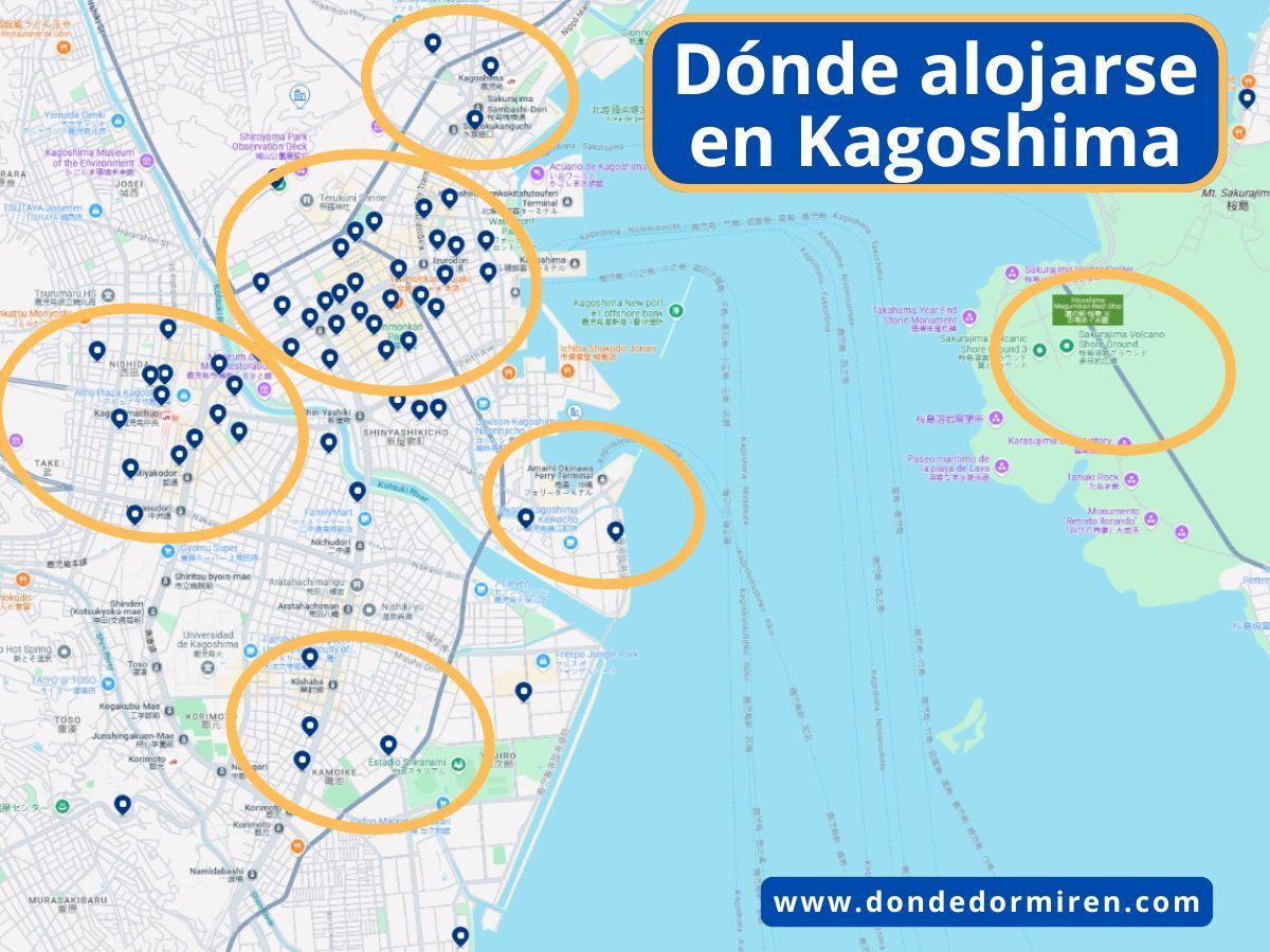Dónde alojarse en Kagoshima: mejores zonas y hoteles