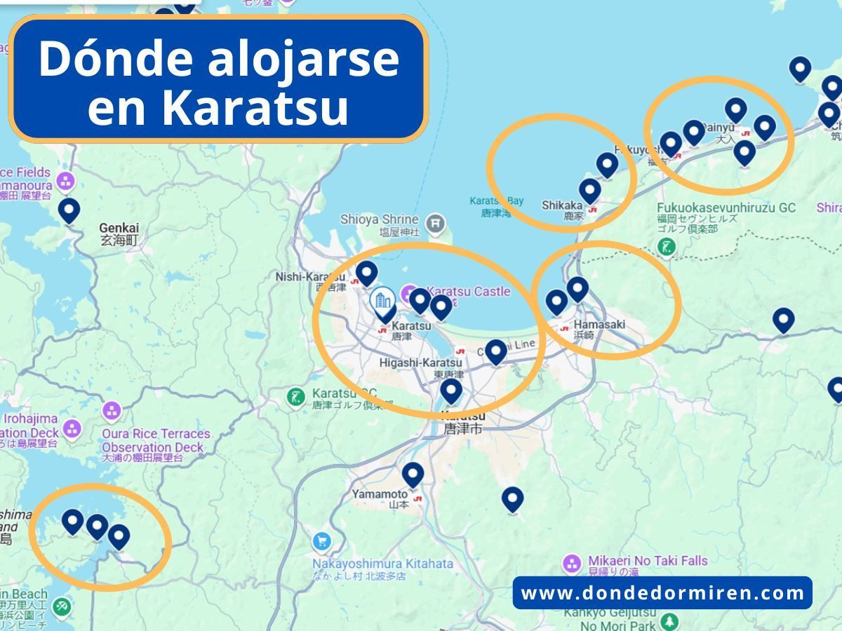 Dónde alojarse en Karatsu: mejores zonas y ryokan recomendados