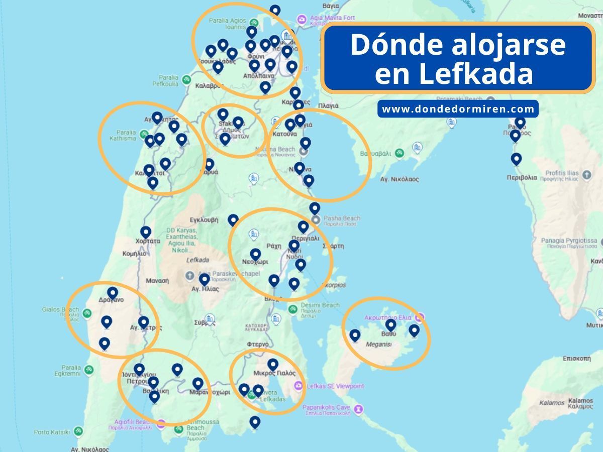 Dónde alojarse en Lefkada (Léucade) : Mejores zonas y hoteles