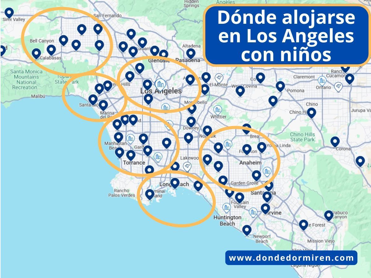 Dónde alojarse en Los Ángeles con niños: Mejores Zonas y Hoteles Familiares
