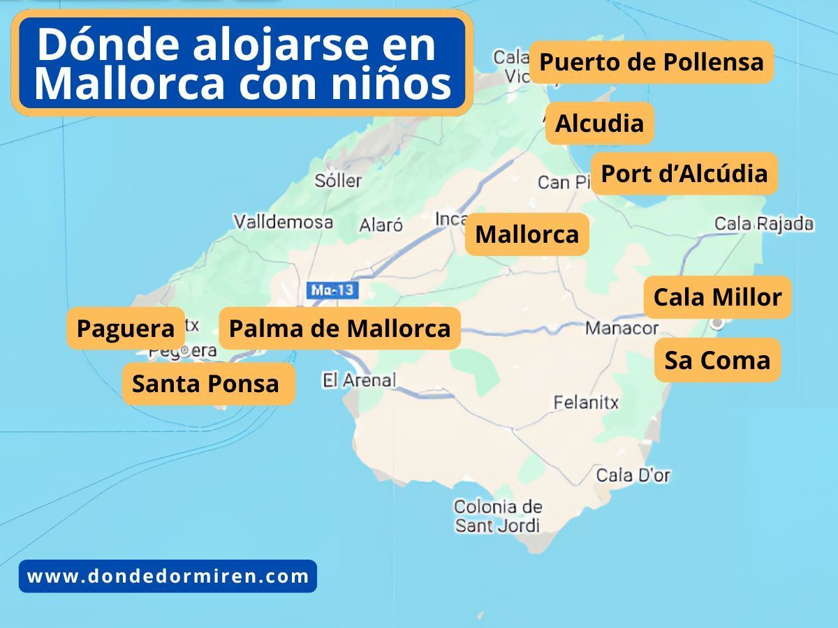 Dónde alojarse en Mallorca con NIÑOS: hoteles familiares