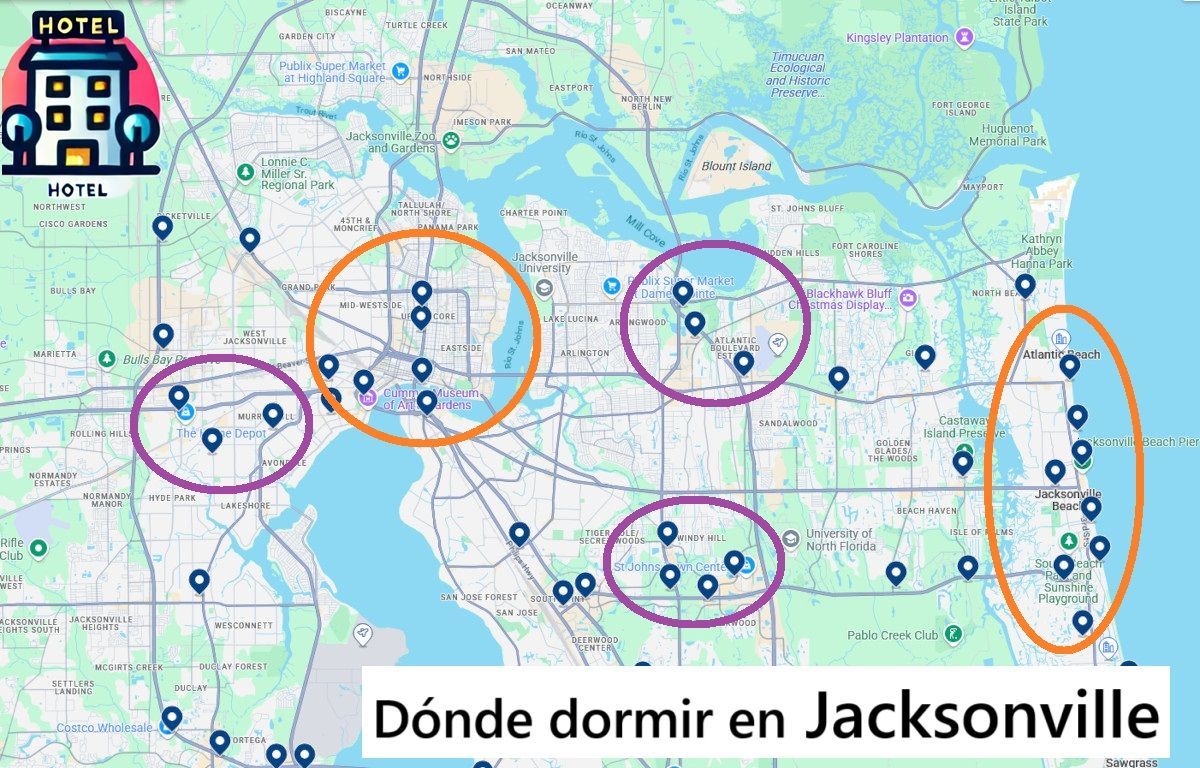 Dónde alojarse en Jacksonville: Mejores zonas y hoteles