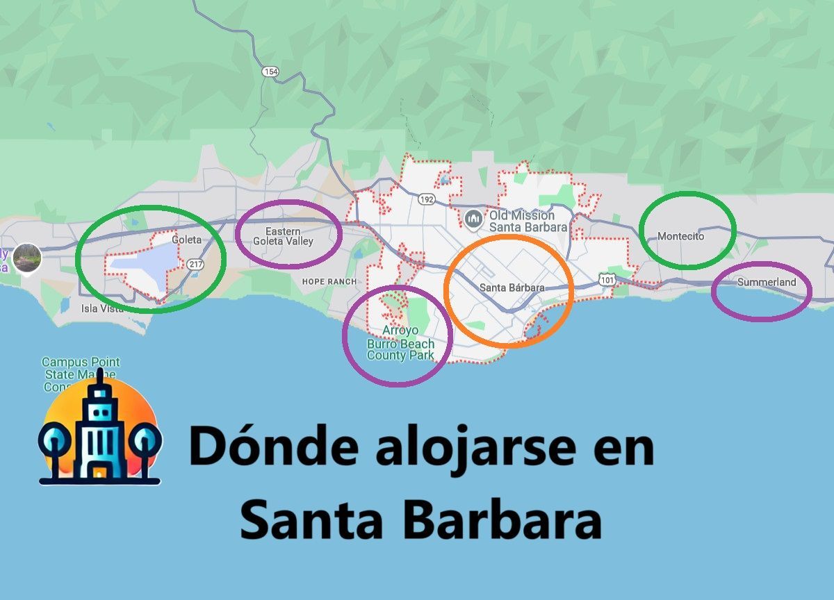 Dónde alojarse en Santa Bárbara, California: Mejores zonas y hoteles