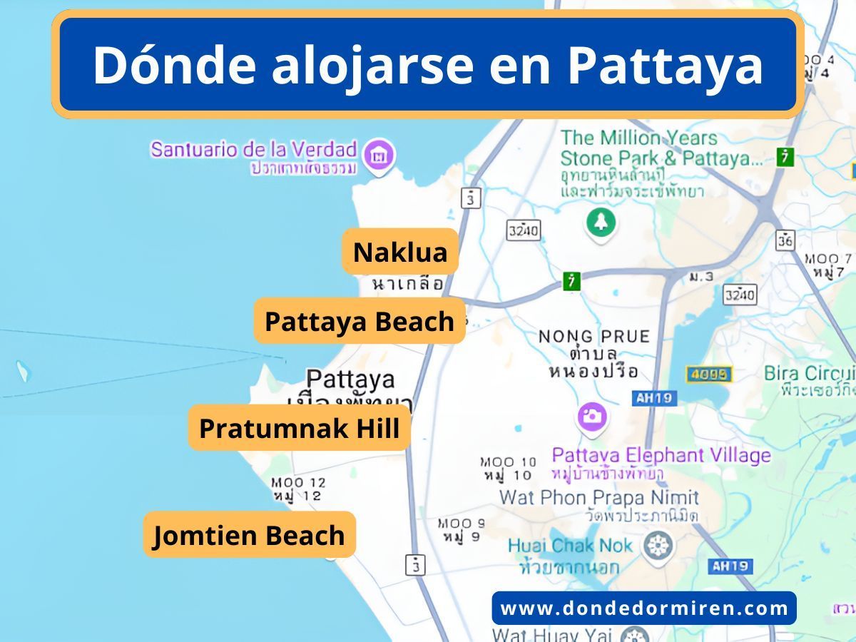 Dónde alojarse en Pattaya: Las mejores zonas y hoteles