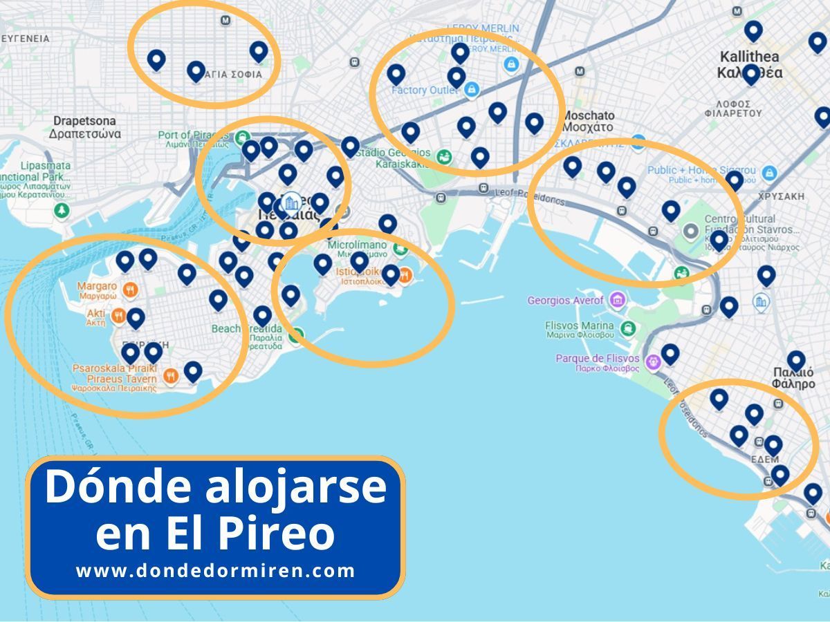 Dónde alojarse en El Pireo: mejores zonas y hoteles recomendados