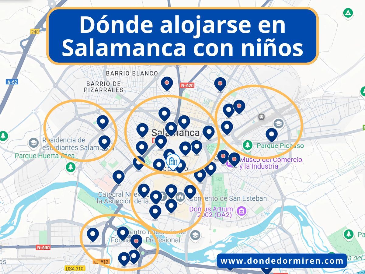 Dónde alojarse en Salamanca con NIÑOS