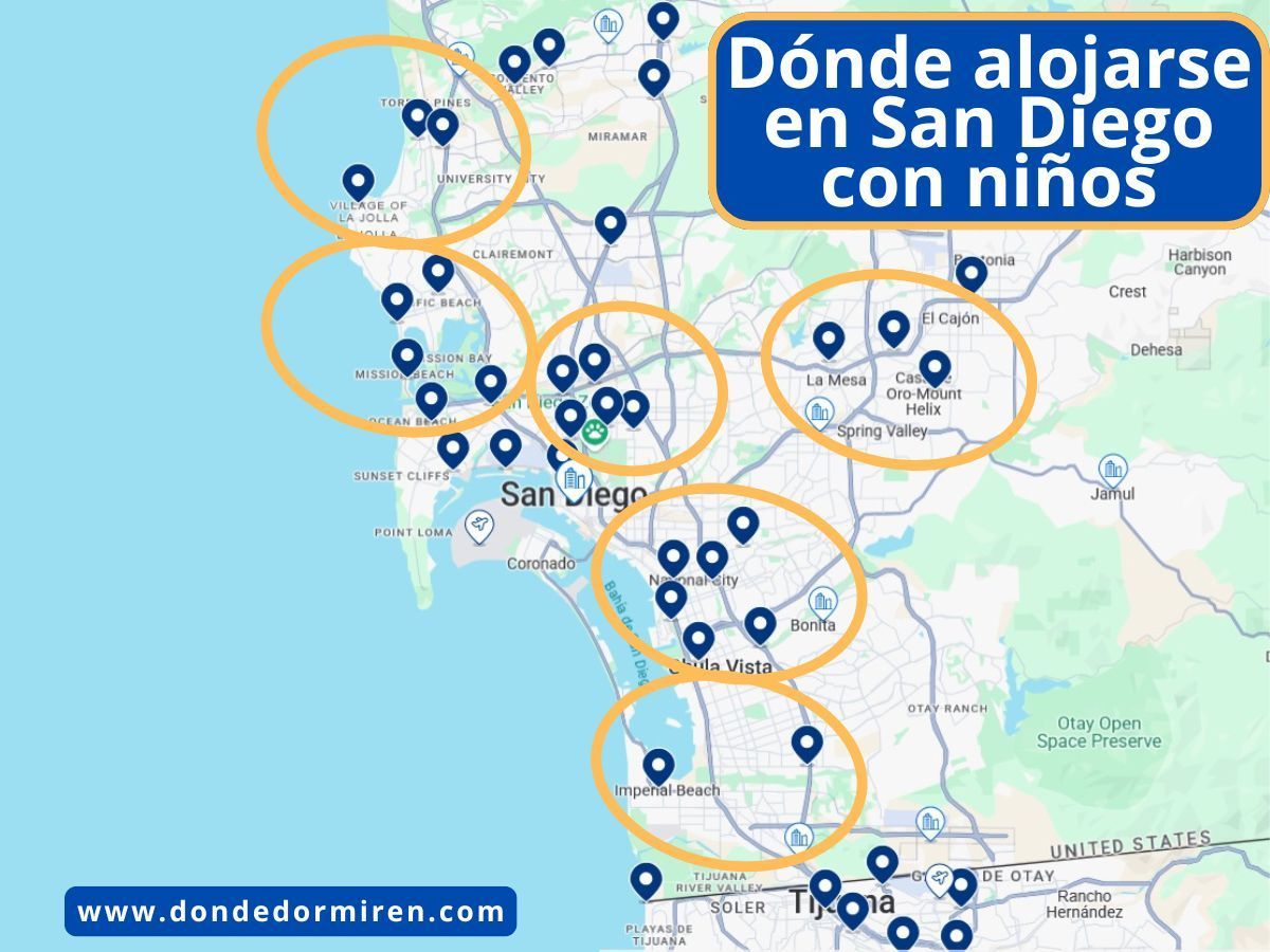 Dónde alojarse en San Diego con niños: mejores zonas y hoteles familiares