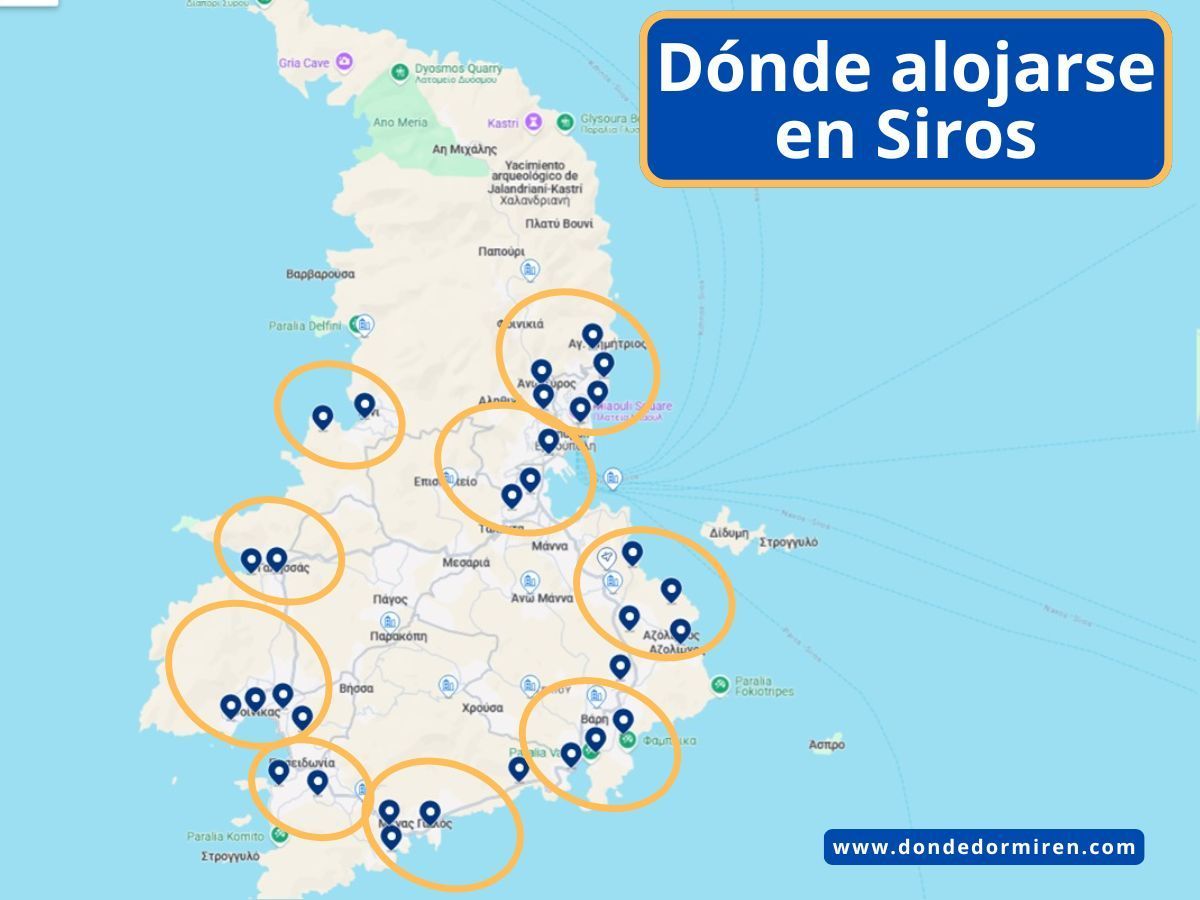Dónde alojarse en Siros (Syros): Mejores zonas y hoteles