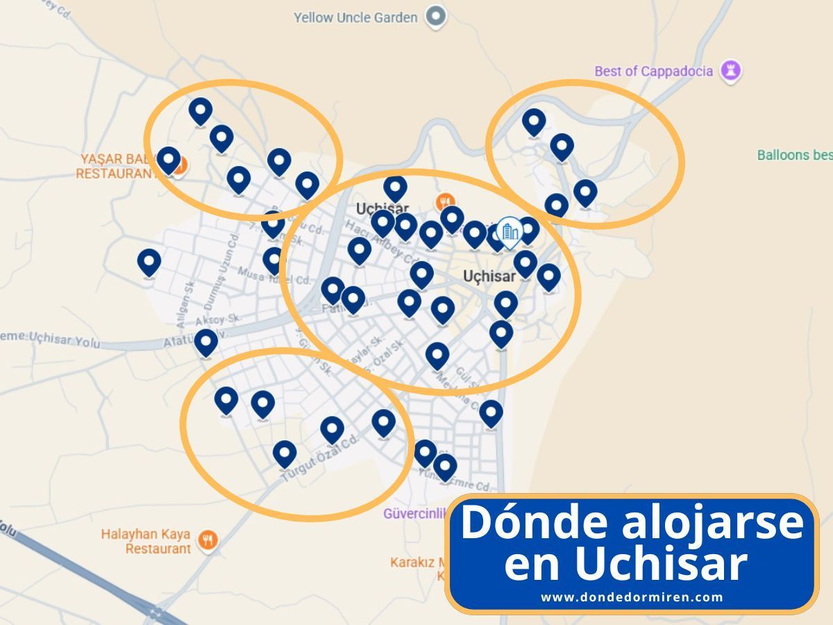 Dónde alojarse en Uchisar (Turquía): Mejores Hoteles y Zonas