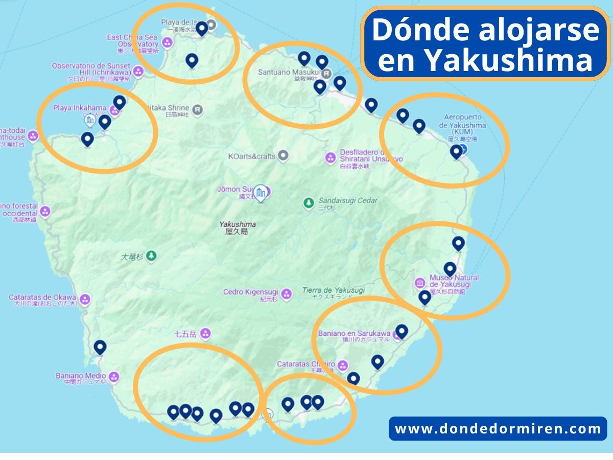 Dónde alojarse en Yakushima: mejores zonas y alojamientos