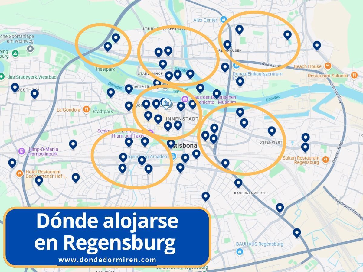 Dónde alojarse en Regensburg (Ratisbona): mejores zonas y hoteles