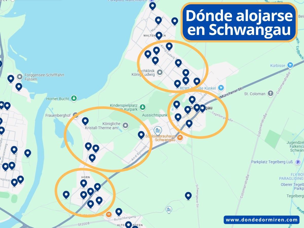 Dónde alojarse en Schwangau: mejores zonas y hoteles