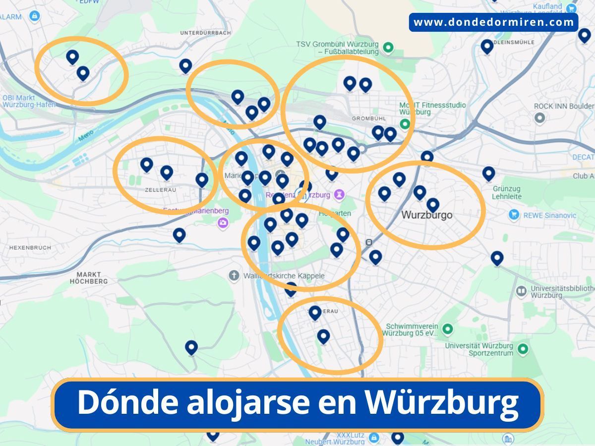 Dónde alojarse en Würzburg: mejores zonas y hoteles