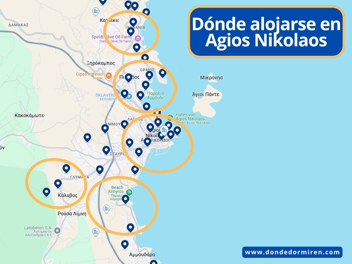 Dónde alojarse en Agios Nikolaos, Creta: mejores zonas, hoteles