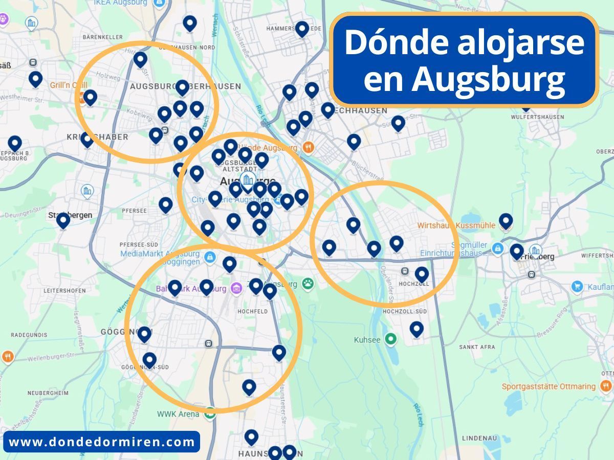 Dónde alojarse en Augsburg: mejores zonas y hoteles