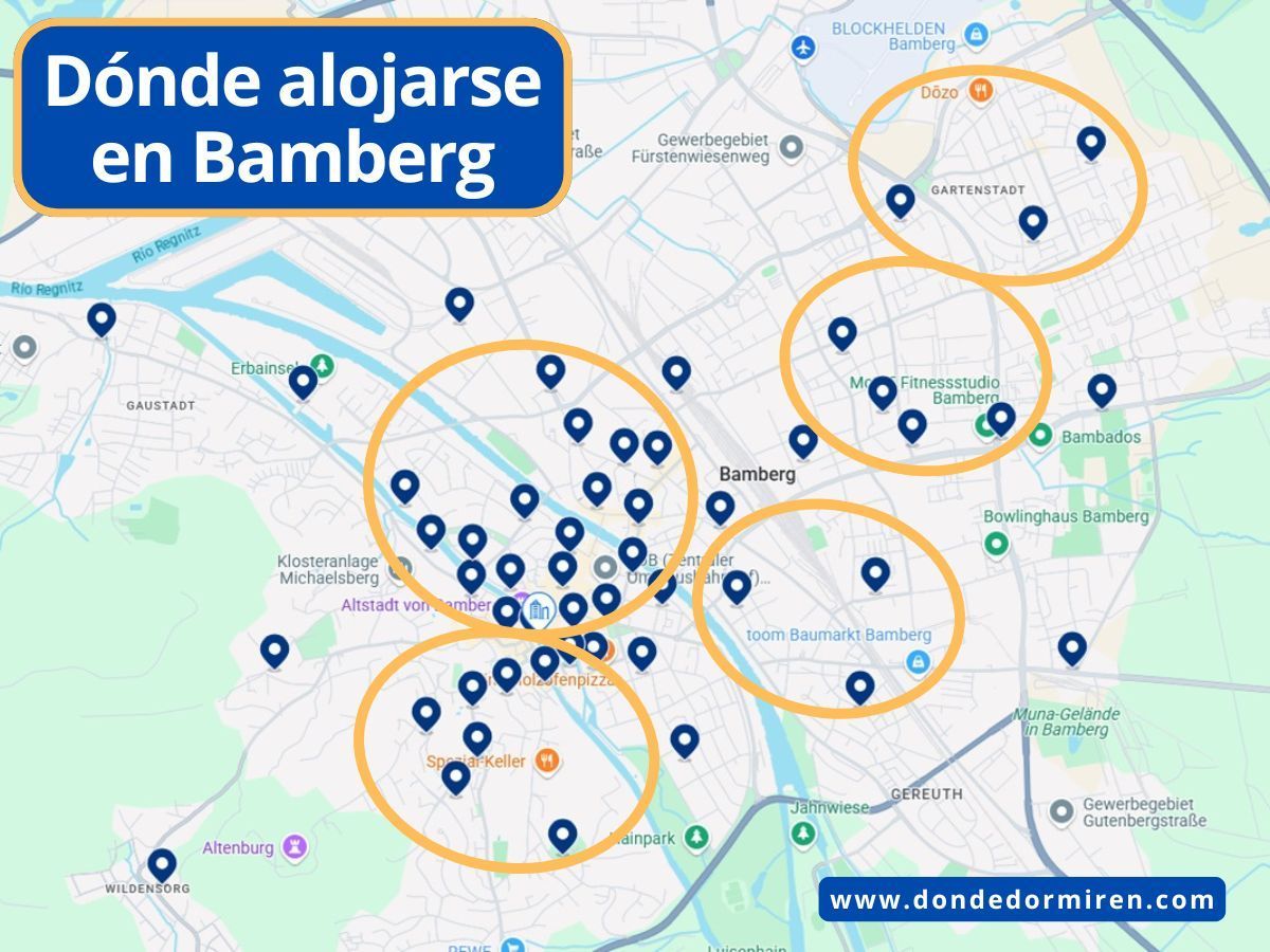 Dónde alojarse en Bamberg: mejores zonas y hoteles