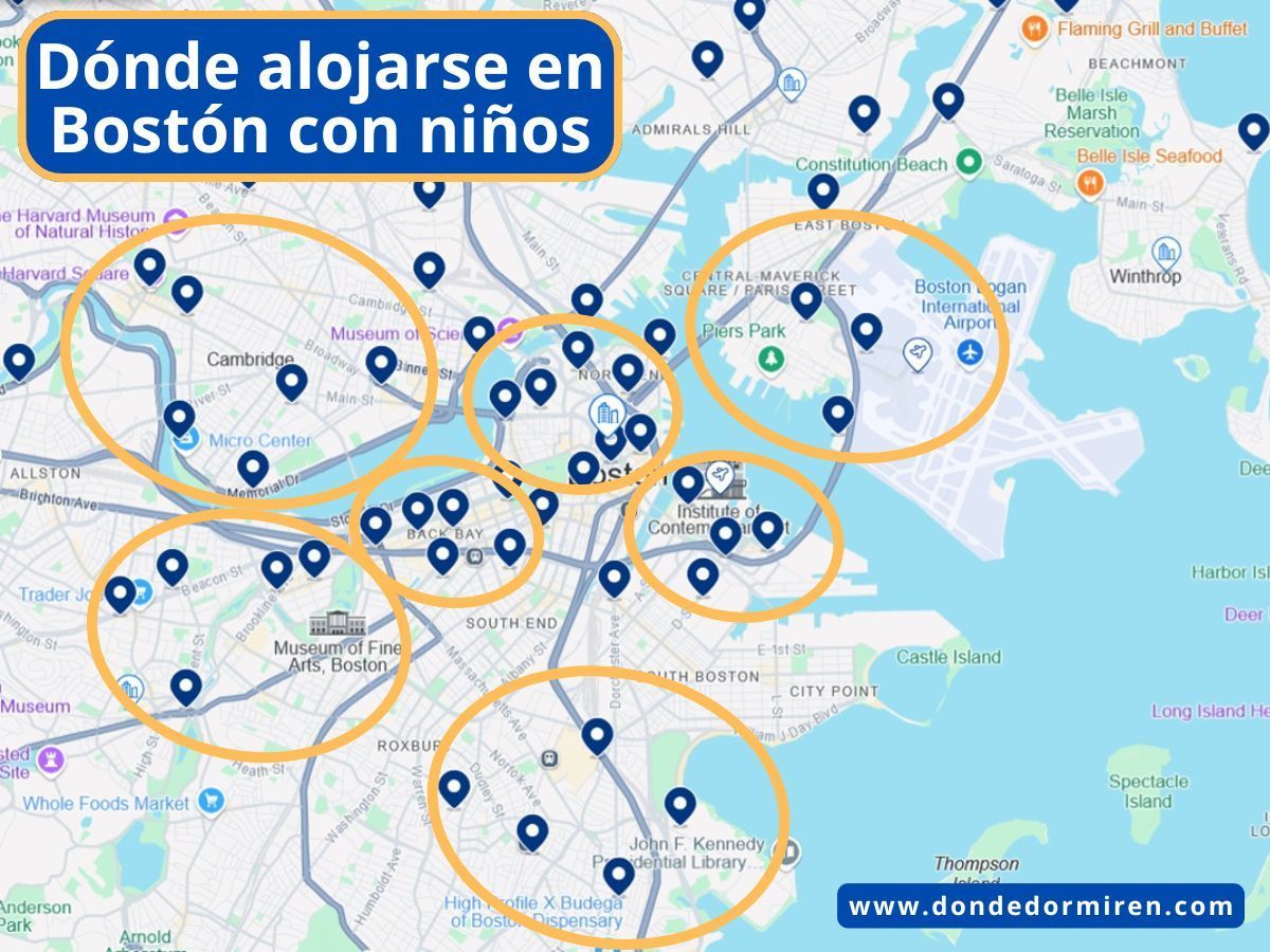 Dónde alojarse en Bostón con NIÑOS: Hoteles familiares