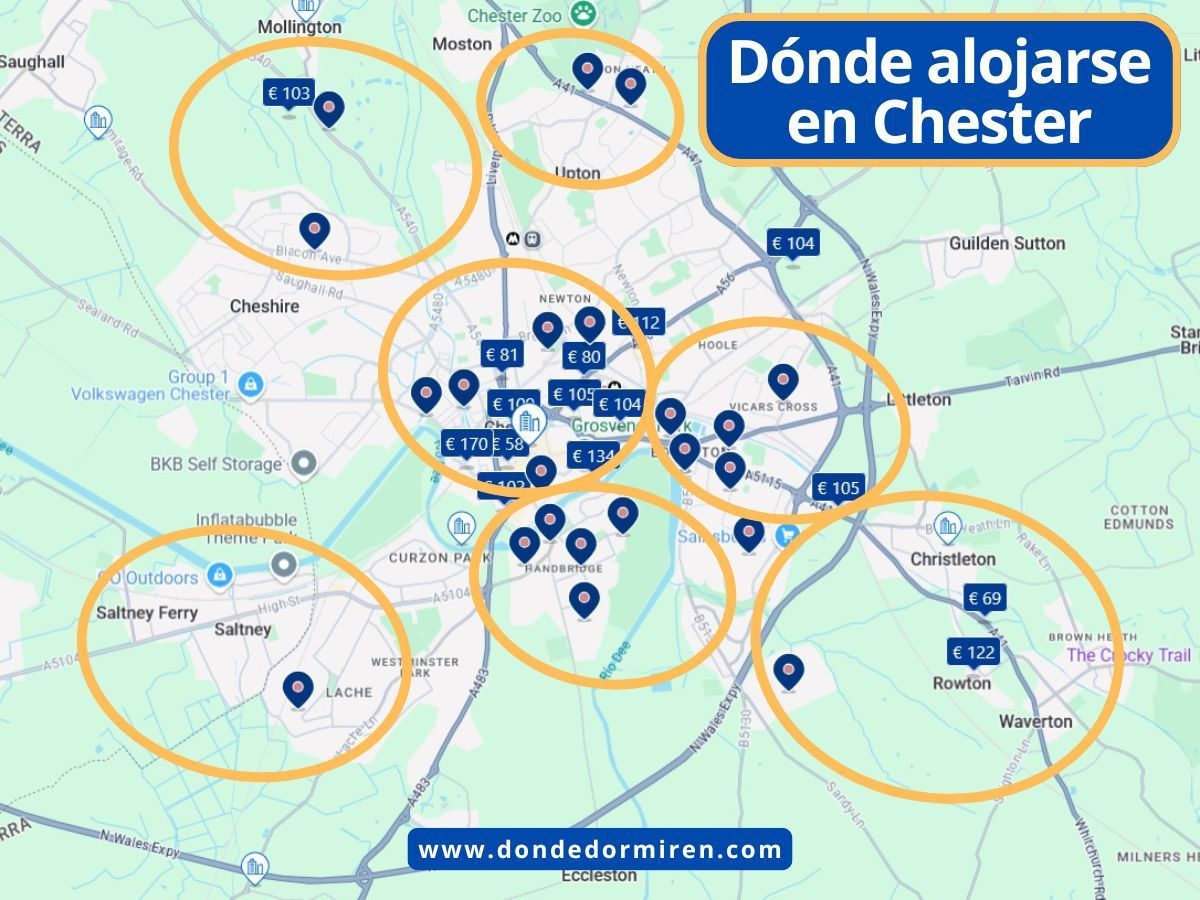 Dónde alojarse en Chester: mejores zonas y hoteles