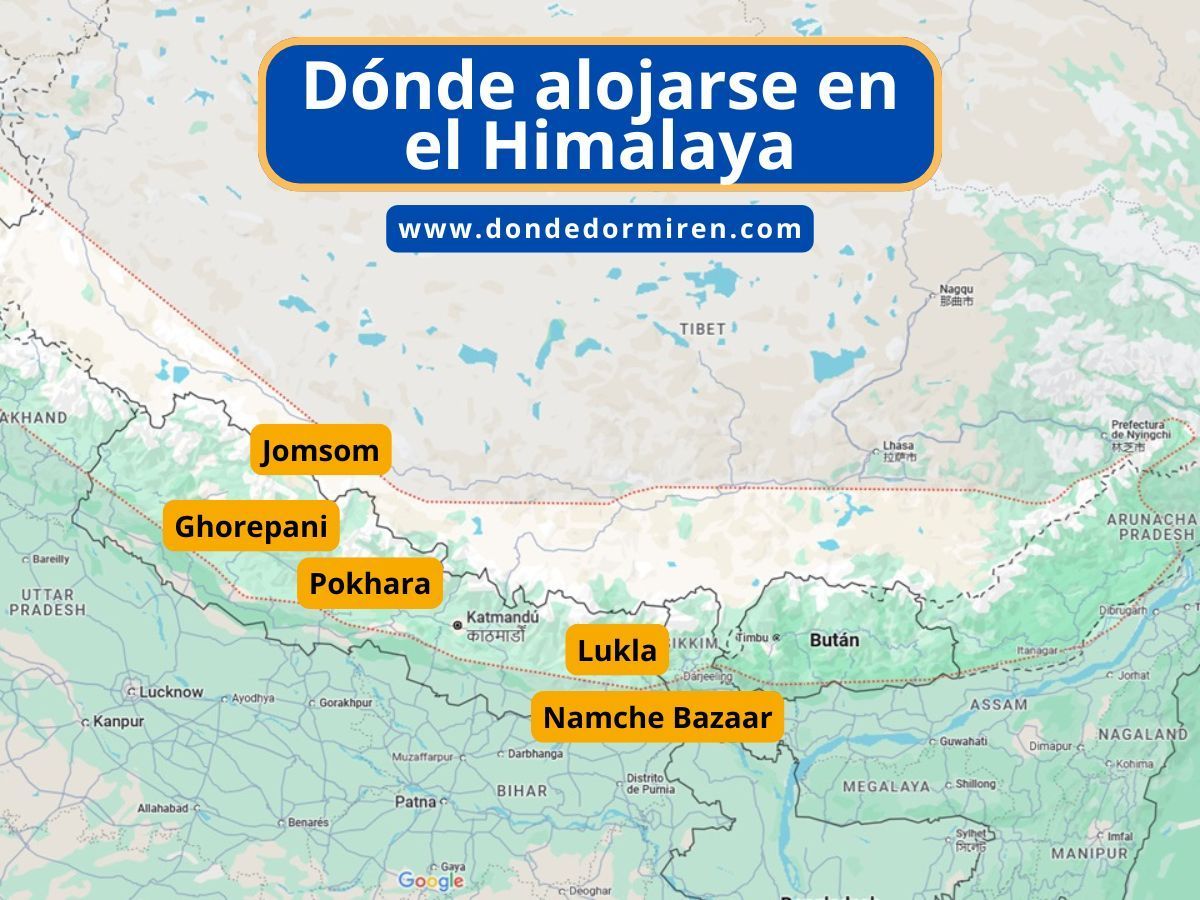 Dónde alojarse en el Himalaya: mejores pueblos base y hoteles