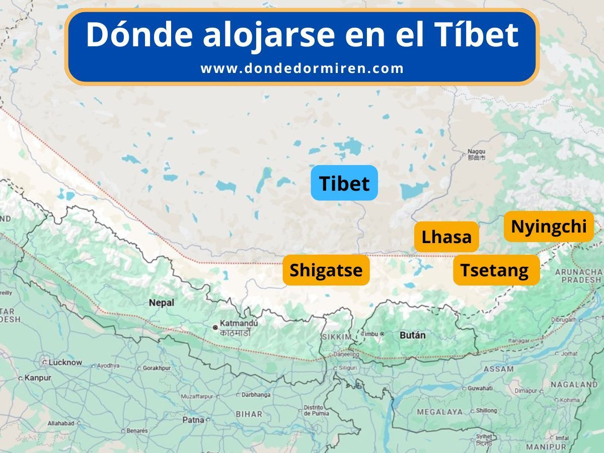 Dónde alojarse en el Tíbet: mejores ciudades base y hoteles