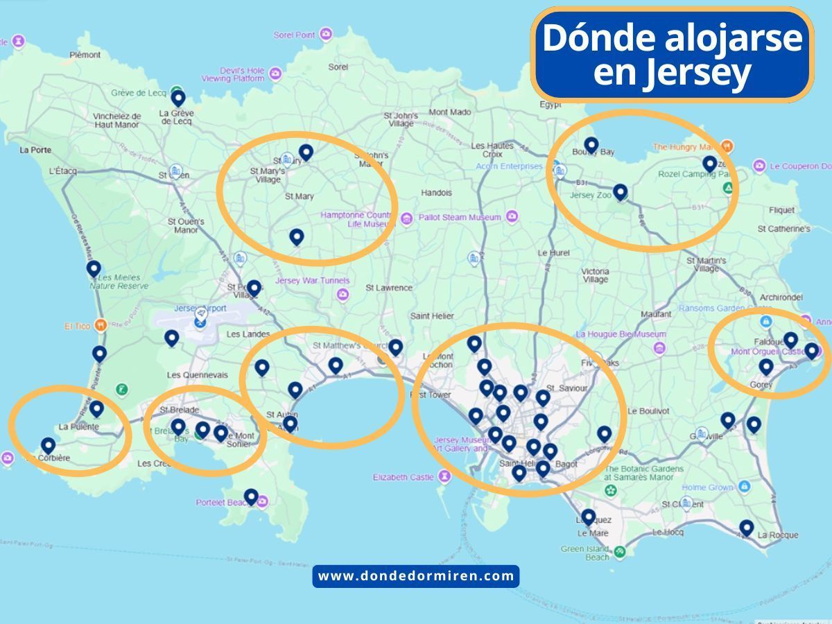 Dónde alojarse en Jersey, Islas del Canal: mejores zonas y hoteles