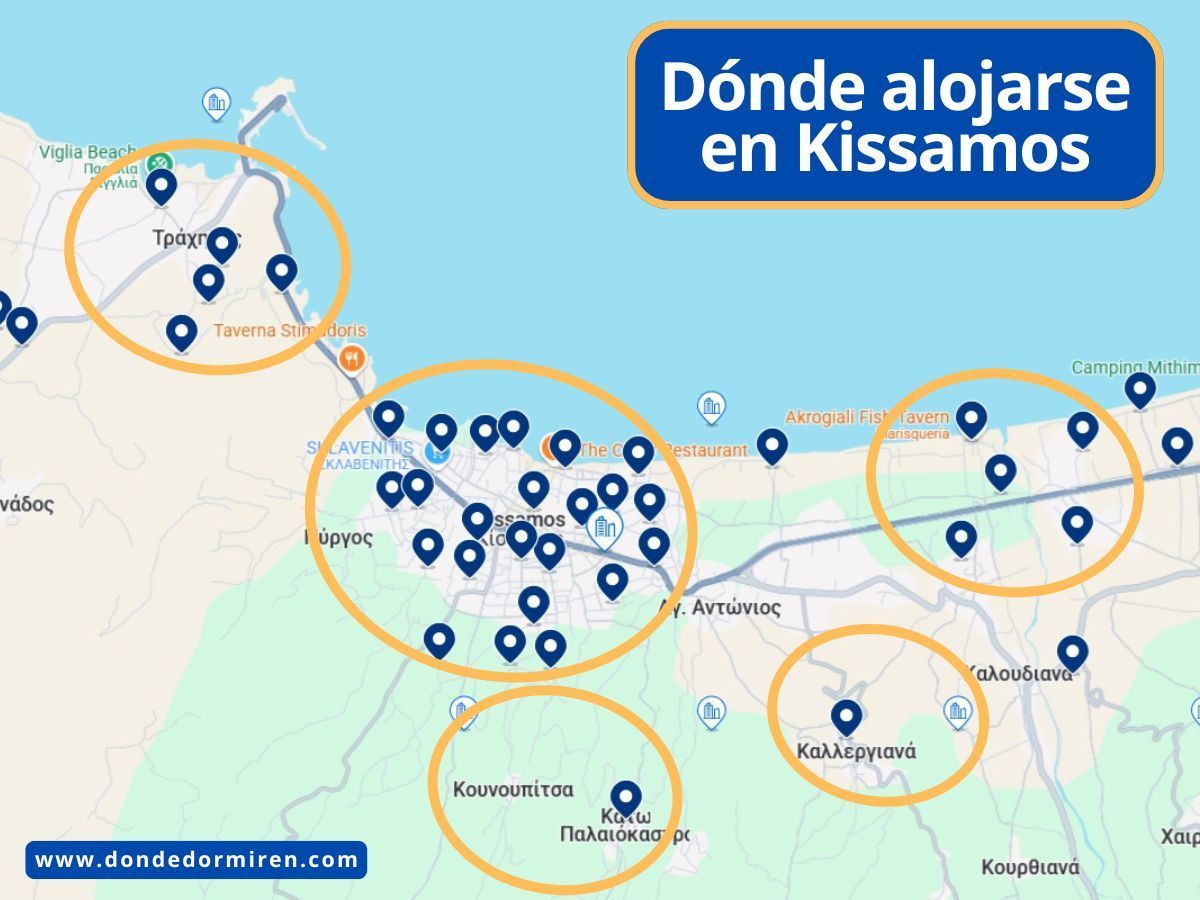 Dónde alojarse en Kissamos, Creta: mejores zonas, hoteles