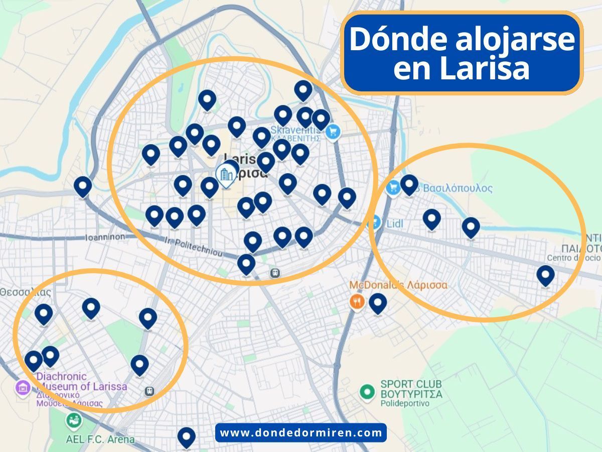 Dónde alojarse en Larisa, Grecia: mejores zonas, hoteles