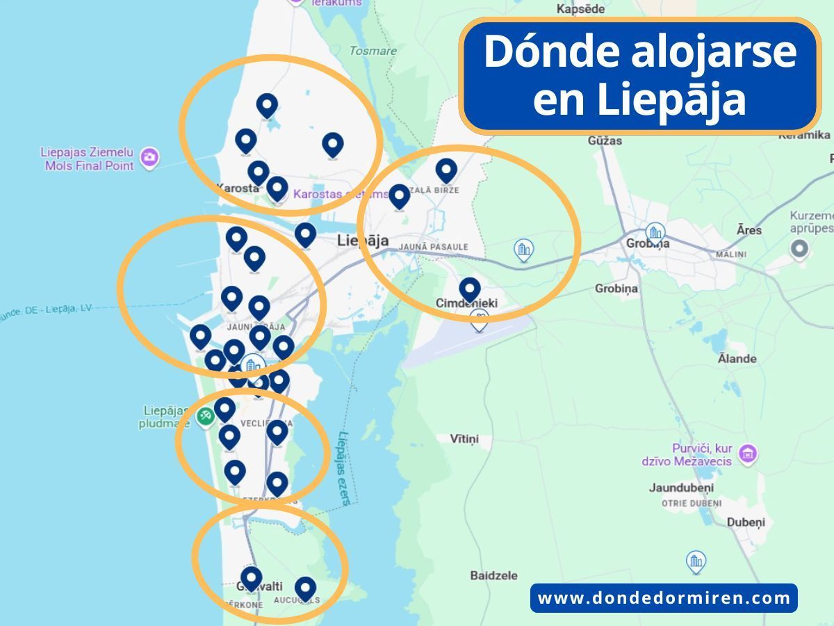 Dónde alojarse en Liepāja: mejores zonas y hoteles frente al mar
