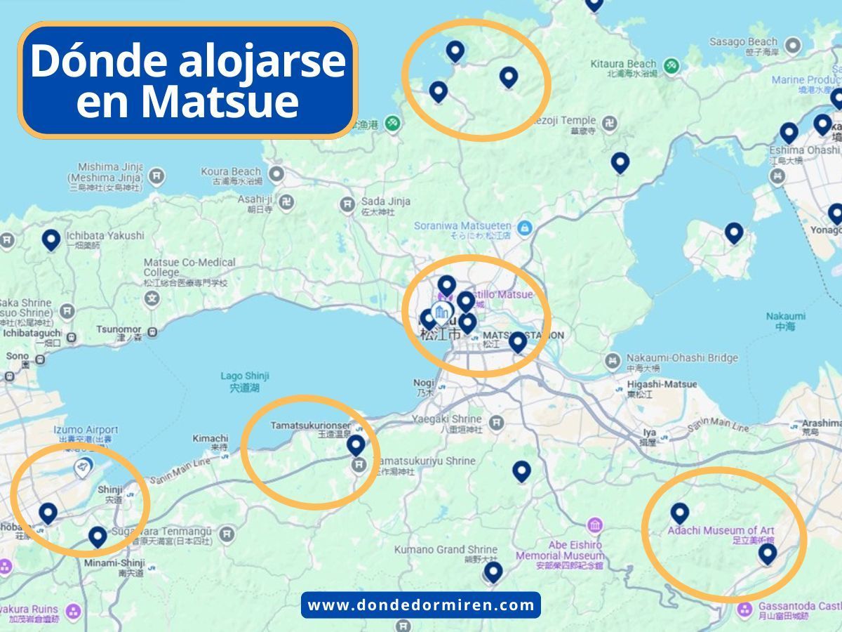 Dónde alojarse en Matsue: mejores zonas y hoteles