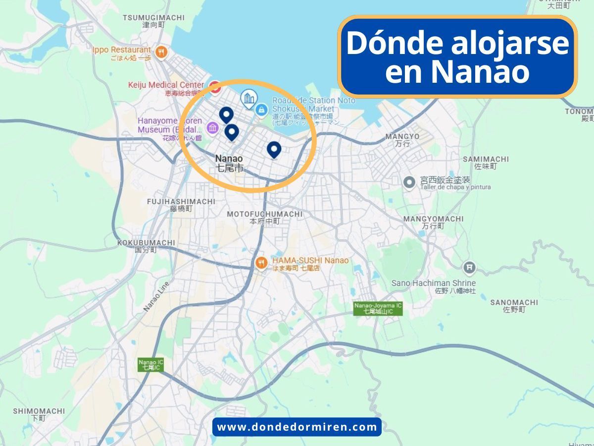 Dónde alojarse en Nanao: mejores zonas y hoteles