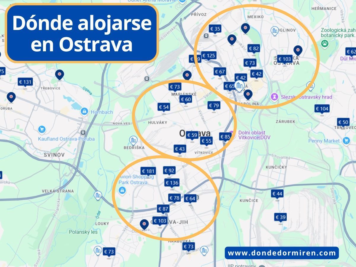 Dónde alojarse en Ostrava: mejores zonas y hoteles