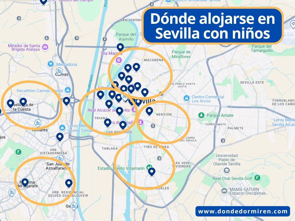 Dónde alojarse en Sevilla con NIÑOS: hoteles familiares
