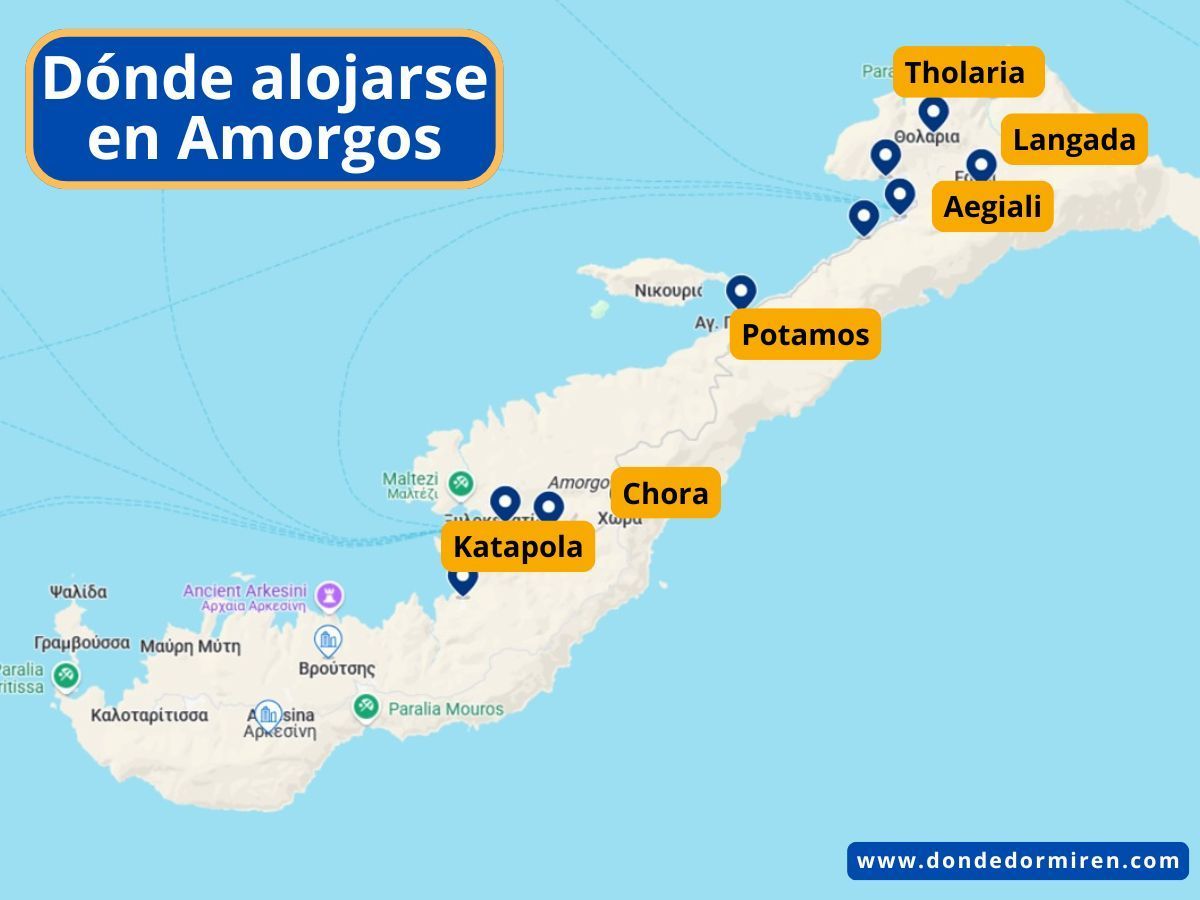 Dónde dormir en Amorgos: Mejores Zonas y Hoteles