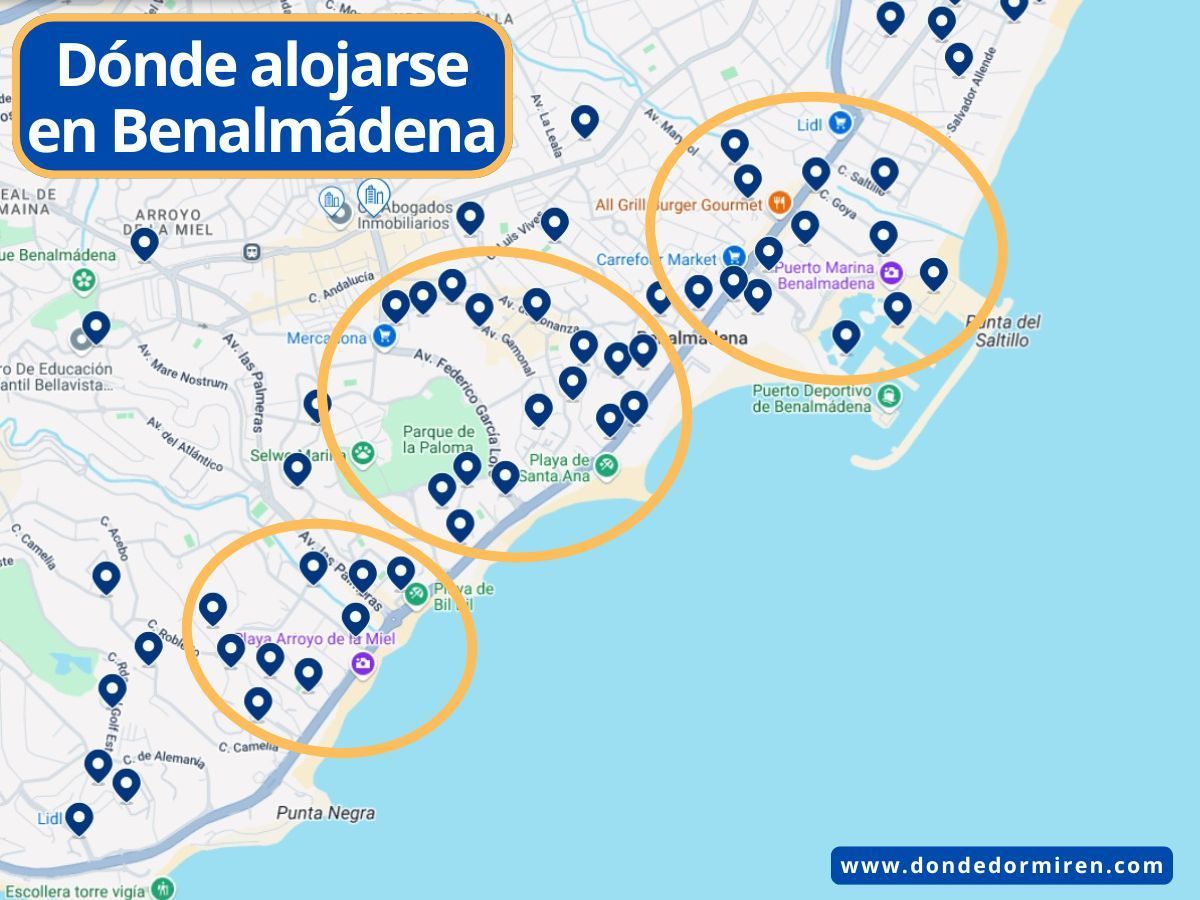 Dónde alojarse en Benalmádena: Mejores Zonas y Hoteles