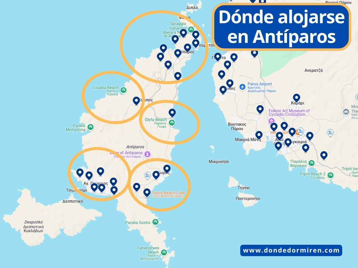 Dónde alojarse en Antíparos: Mejores Zonas y Hoteles