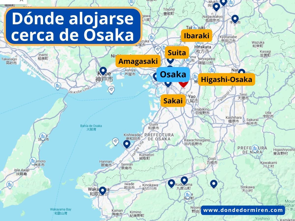 5 Pueblos cerca de Osaka dónde dormir (y visitar)