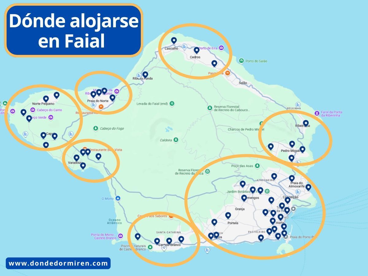 Dónde alojarse en Faial (Azores): Mejores Zonas y Hoteles