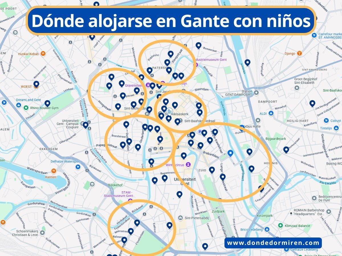 Dónde alojarse en Gante con niños: Hoteles familiares