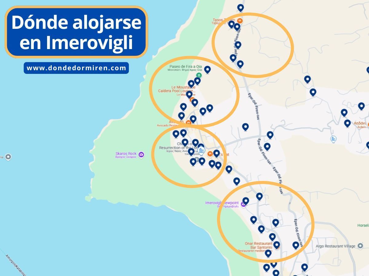 Dónde dormir en Imerovigli, Santorini: mejores hoteles